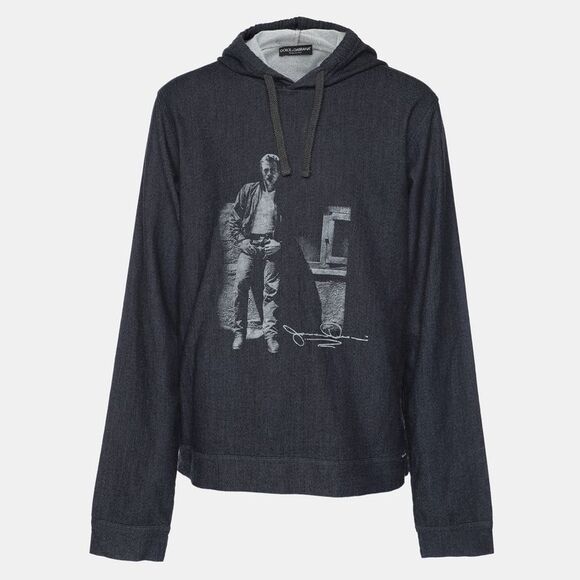 Dolce & Gabbana Blue Cotton James Dean Sweatshirt Xxxl,All Products : American Fashion Style Bags On Sale